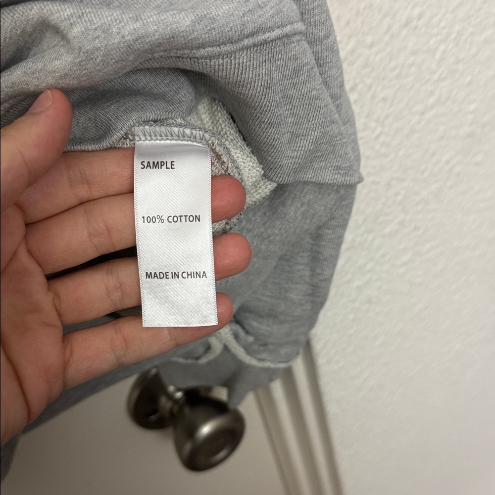Frame Denim Heather Gray Ruffle Sweatshirt - Picture 4 of 5